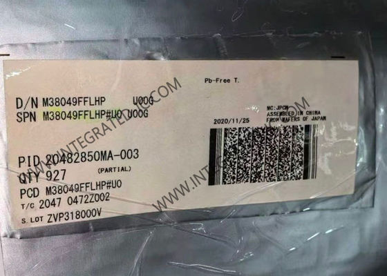 M38049FFLHP 8비트 마이크로컨트롤러 MCU, LFQFP-64 패키지, 최대 주파수 2MHz
