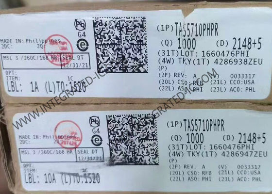 TAS5710PHPR 집적 회로 칩 20W 2채널 스테레오 디지털 오디오 전력 증폭기, 32비트 데이터 경로 포함