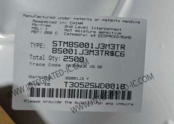 STM8S001J3M3TR 8비트 STM8 마이크로컨트롤러 MCU, 16MHz 클럭 속도 및 8kB 플래시 메모리