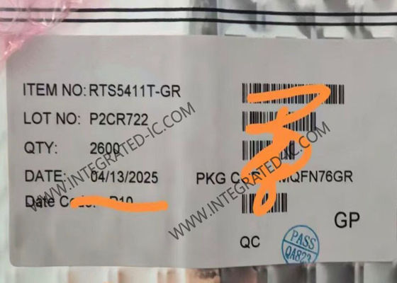 RTS5411T-GR 집적 회로 칩 USB 3.0 Super-Speed 4포트 HUB 컨트롤러, QFN-76 패키지