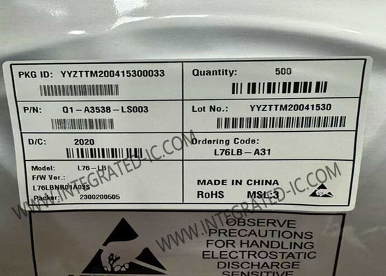 L76LB-A31 무선 통신 GNSS 모듈 2.8V ~ 4.3V, 33 채널 추적 및 99 채널 획득