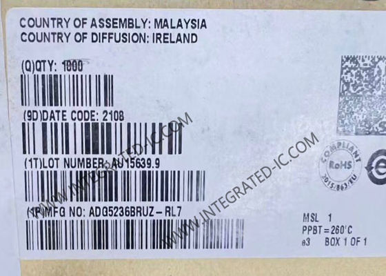 ADG5236BRUZ 집적 회로 IC 칩, 2 채널 듀얼 SPDT 스위치, 200 옴 온 저항, 9V ~ 40V 공급 전압