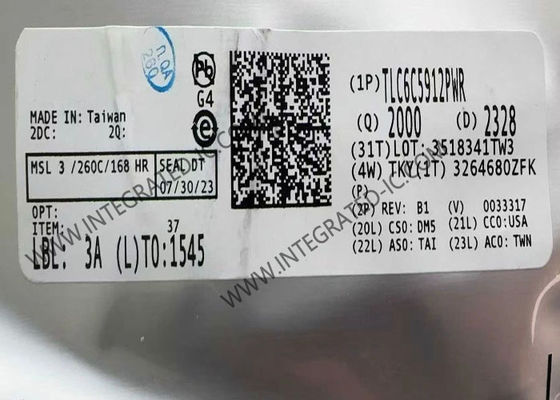 TLC6C5912PWR 12채널 LED 드라이버 집적 회로 칩, 50mA 출력 전류 및 3V ~ 5.5V 공급 전압