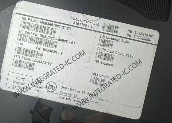 SOT-23-6 패키지의 300µA 전류 공급 및 1-Wire® 프로토콜을 갖춘 DS2483R 집적 회로 칩