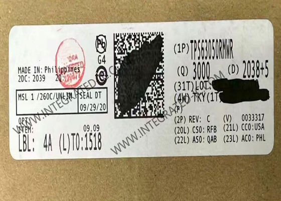 TPS63050RMWR 집적 회로 칩, 2.5MHz 스위칭 주파수, 1A 출력 전류 및 365uA 대기 전류를 갖는 벅-부스트 컨버터