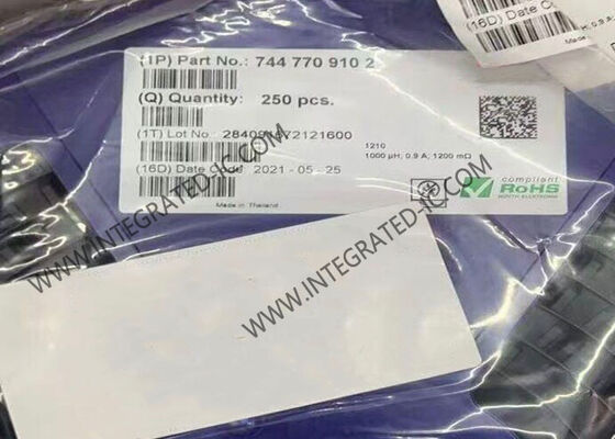 7447709102 Wirewound Inductor with 1 mH Inductance 900mA Maximum DC Current and Shielded Drum Core