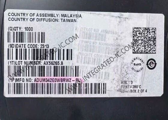 통합 회로 칩 ADUM342E0WBRWZ 5700Vrms 4 채널 디지털 격리장치