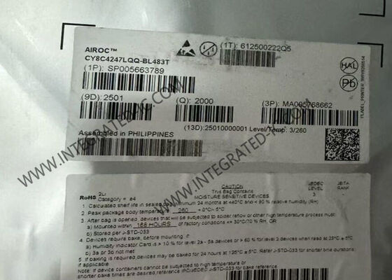 CY8C4247LQQ-BL483T 48MHz PSoC 4 마이크로 컨트롤러 MCU 128kByte 플래시 및 36 I/O 핀 AIROC BLE