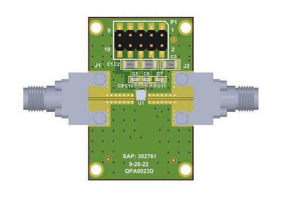 QPA0023DEVB 임베디드 솔루션 6GHz에서 18GHz 1W 드라이버 증폭기 평가판