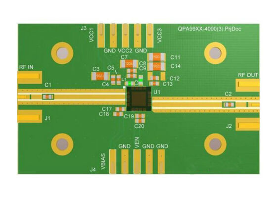 QPA9908EVB01 임베디드 솔루션 4W 고효율 선형화 가능 전력 증폭기 평가 보드