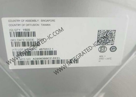 AD9363BBCZ 무선 통신 모듈 325 MHz ~ 3.8 GHz RF 애자일 트랜시버