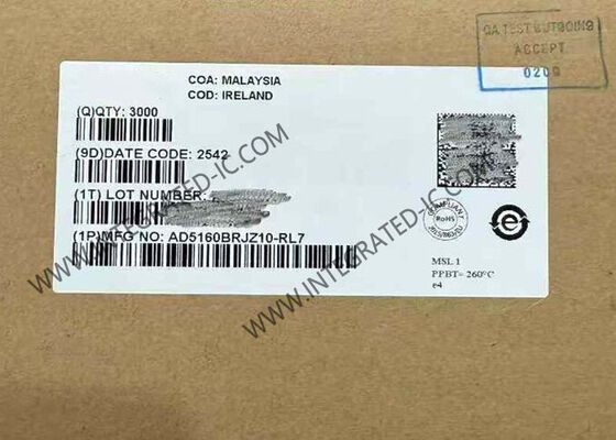 AD5160BRJZ10 디지털 전위차계 집적 회로 칩, 256 위치, 10 kOhms 저항 및 SPI 호환 인터페이스