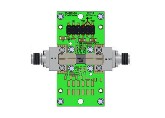 TGA2975-SM-EVB 임베디드 솔루션 2.7GHz ~ 3.5GHz 12W GaN 전력 증폭기 평가 보드