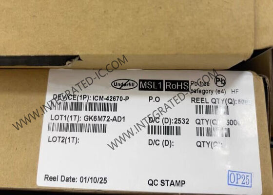 ICM-42670-P 고성능 6축 모션트래킹 IMU 센서 IC