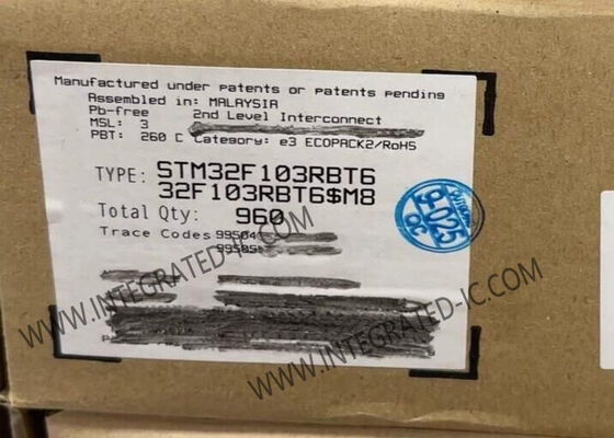 STM32F103RBT6 마이크로컨트롤러 MCU 32비트 ARM Cortex-M3 MCU, 72MHz 및 128KB 플래시 메모리