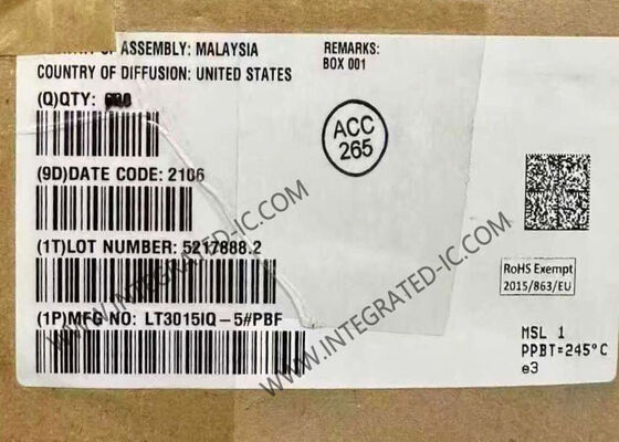 LT3015IQ-5 집적 회로 칩 1.5A 저잡음 음전압 선형 레귤레이터 (정밀 전류 제한 포함)