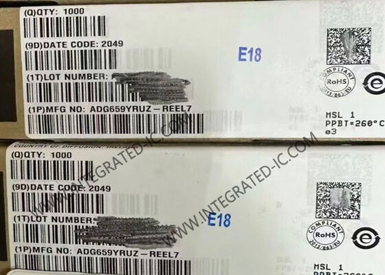 ADG659YRUZ 4채널 저전압 CMOS 아날로그 멀티플렉서 IC 칩, 75옴 온 저항