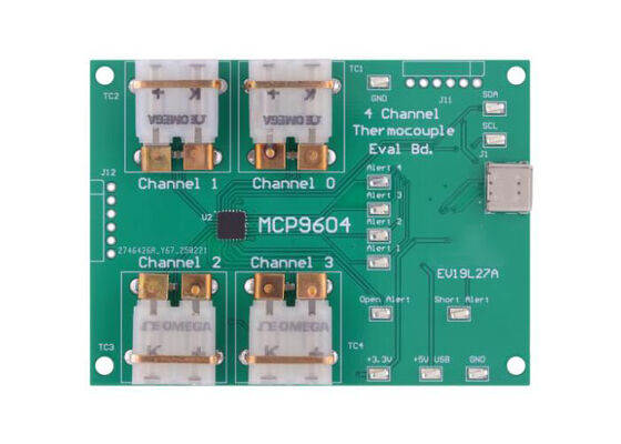 EV19L27A 임베디드 솔루션 MCP9604 열전대 IC 평가 보드