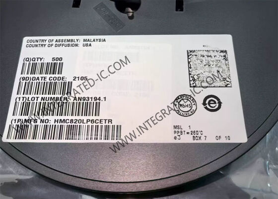 HMC820LP6CETR 5.1GHz 분수 N PLL 주파수 합성기 집적 회로 칩, 초저 위상 잡음