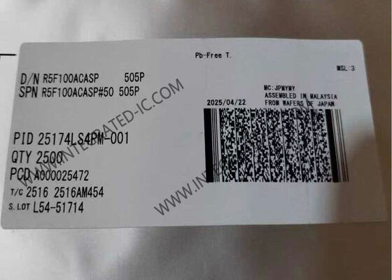 R5F100ACASP 32MHz 16비트 마이크로컨트롤러 MCU RL78 코어 LSSOP30 패키지