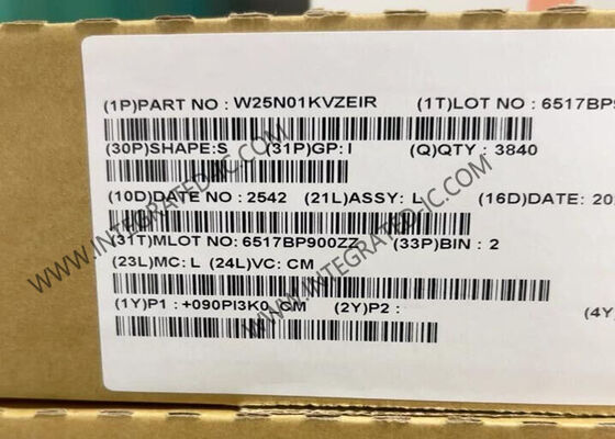 W25N01KVZEIR 1Gbit 104 MHz SPI - Quad I/O QspiNAND 플래시 메모리 IC 칩