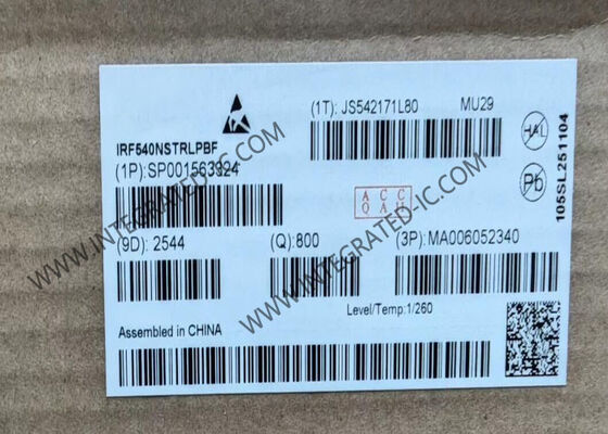 IRF540NSTRLPBF 전력 MOSFET 100V 단일 N 채널 트랜지스터, 33A 연속 배수 전류 및 44mOhm 저항