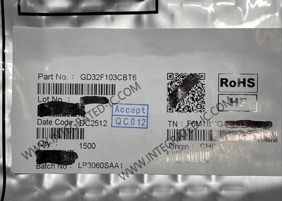 GD32F103CBT6 32비트 마이크로컨트롤러 MCU 108MHz ARM 코텍스-M3 코어 LQFP48 패키지 산업용