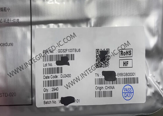 GD32F103TBU6 마이크로컨트롤러 MCU 32비트 ARM 코텍스-M3 MCU QFN36 패키지에 108MHz 속도