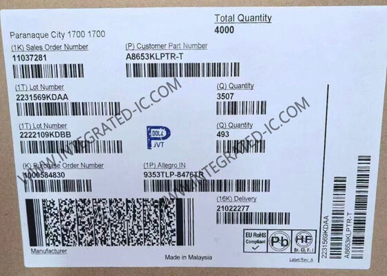 A8653KLPTR-T 집적 회로 칩 동기식 벅 레귤레이터, 4V ~ 36V 입력 범위 및 자동차 USB 전원 포트용 원격 부하 조절 기능