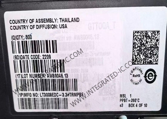 LT3008EDC-3.3 집적 회로 칩 20mA 출력 전류 45V 입력 전압 3.3V LDO 선형 레귤레이터