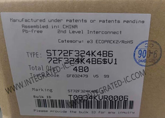 ST72F324K4B6 8비트 ST7 마이크로 컨트롤러 MCU 8MHz 속도 16kB 플래시 메모리 및 10비트 ADC