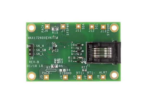 MAX17260GEVKIT 임베디드 솔루션 2.3V에서 4.9V 연료 가이드 전력 관리 평가판