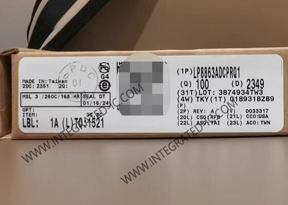 LP8863ADCPRQ1 통합 회로 칩 자동차 등급 LED 드라이버 (6개의 150mA 채널 및 3V ~ 48V 공급 전압 포함)