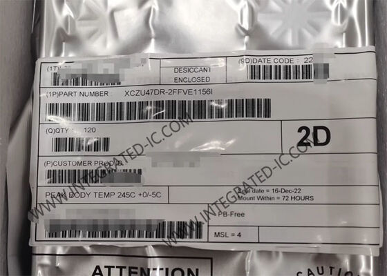 XCZU47DR-2FFVE1156I 필드 프로그래밍 가능한 게이트 배열, 속도가 28.21Gb/s, 64비트 DMA 및 8비트 eMMC 인터페이스