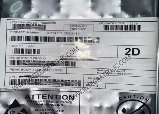 215K 로직 셀, 13Mb 블록 RAM, 1.2V–3.3V I/O 전압을 갖춘 XC7A75T-2FGG484I FPGA