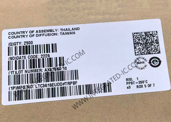 LTC3616EUDD 집적 회로 칩 6A 4MHz 모놀리식 동기 스텝다운 DC/DC 컨버터 (저 대기 전류)