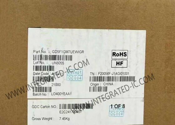 GD5F1GM7UEWIGR 1 Gbit SPI NAND 플래시 메모리 IC 칩과 SPI 인터페이스 WSON-8 패키지