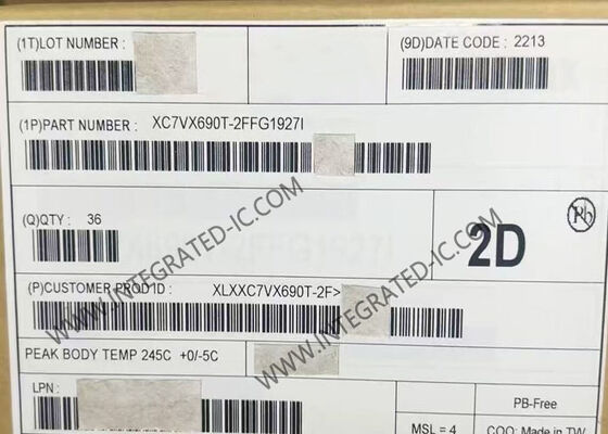 XC7VX690T-2FFG1927I Virtex-7 FPGA 640MHz 필드 프로그래밍 가능한 게이트 배열 FCBGA-1927