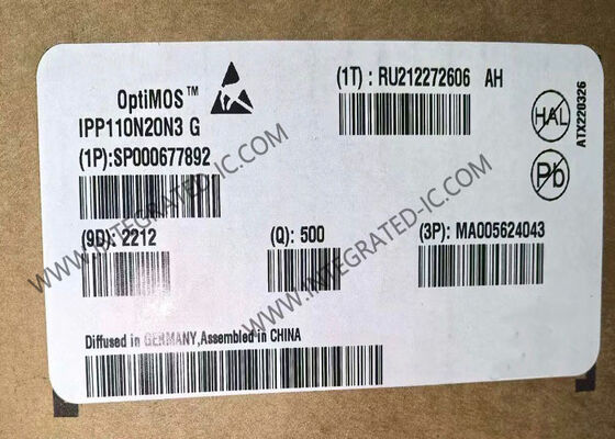 IPP110N20N3G 통합 회로 칩 OptiMOSTM N-채널 MOSFET 트랜지스터 200V 88A 및 9.9mOhms 배수원저항