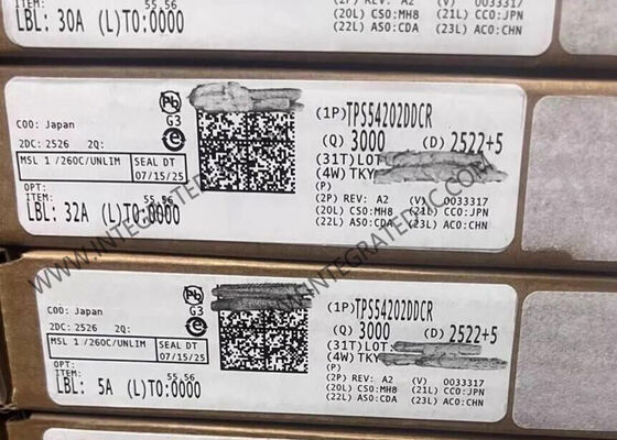 TPS54202DDCR 집적 회로 칩 동기식 벅 컨버터, 2A 출력 전류, 500kHz 스위칭 주파수 및 4.5V ~ 28V 입력 전압