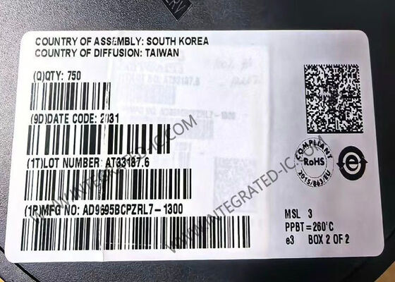 AD9695BCPZRL7-1300 집적 회로 칩 14비트 1300 MSPS 듀얼 아날로그-디지털 컨버터