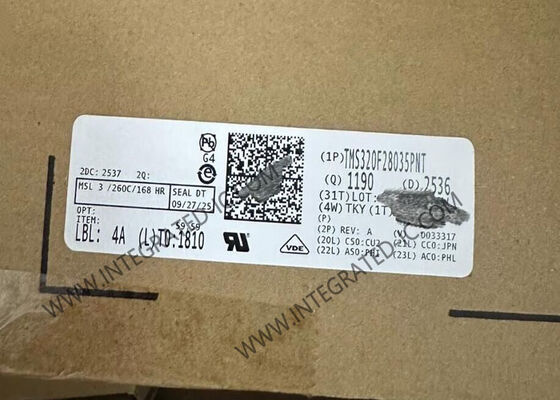 TMS320F28035PNT C2000™ 32비트 마이크로컨트롤러 MCU (60MHz 속도, 128KB 플래시, 45 I/O 실시간 MCU)
