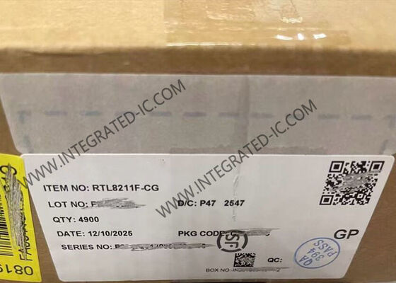 RTL8211F-CG 이더넷 IC, QFN40 패키지 및 IEEE 802.3 규격의 10/100/1000M 이더넷 트랜시버 통합