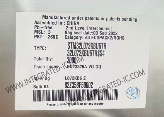 STM32L072KBU6TR 마이크로컨트롤러 MCU 싱글 코어 32MHz 초저전력 Arm Cortex-M0+ MCU