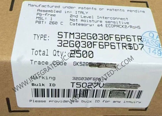 STM32G030F6P6TR 마이크로 컨트롤러 MCU 단일 코어 32KB 플래시 임베디드 MCU TSSOP20