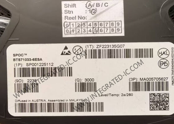 BTS71033-6ESA 집적 회로 칩 6 출력 SPI 전력 컨트롤러 PG-TSDSO-24