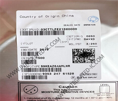 32비트 ARM Cortex-M0+ 코어 48MHz 클록 주파수 및 64kB 프로그램 메모리를 갖춘 S9KEAZ64AMLHR 마이크로컨트롤러 MCU