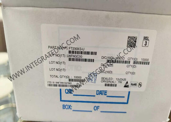 FT230XS-U 집적 회로 칩 12Mb/s USB 전속 - 3MBaud UART 인터페이스, 저전력 소비 8mA