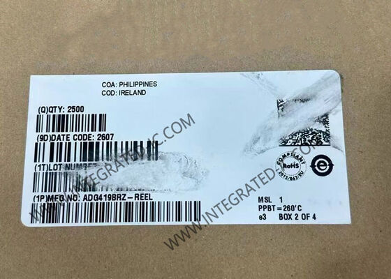 ADG419BRZ CMOS SPDT 스위치 IC 35Ohm 온 상태 저항 저 누출 전류 250pA 및 빠른 전환 시간 160ns