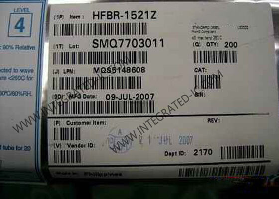 HFBR-1521Z 집적 회로 칩 5MBd 링크 송신기(660nm 파장 및 RoHS 준수)